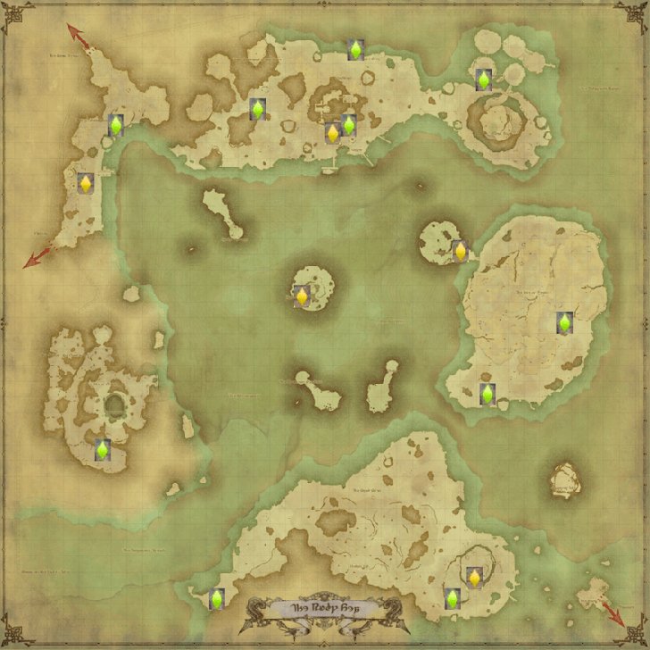 紅玉海 風脈の泉 地図